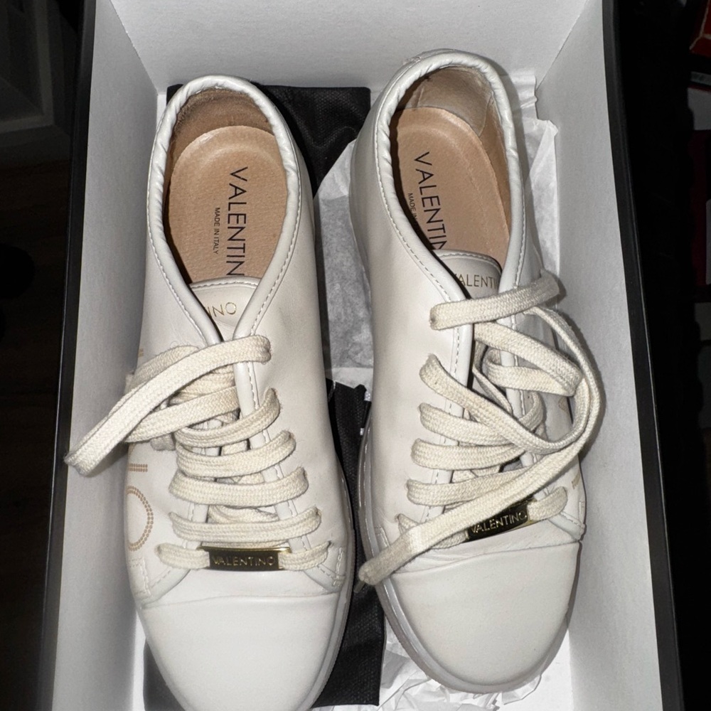 Valentino Women's Cream Sneakers
